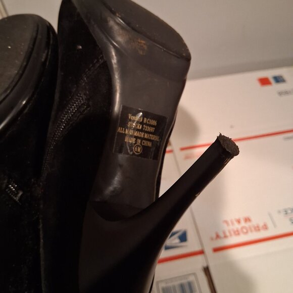 selinas fuzzy top boots size 6.5 - Picture 6 of 8